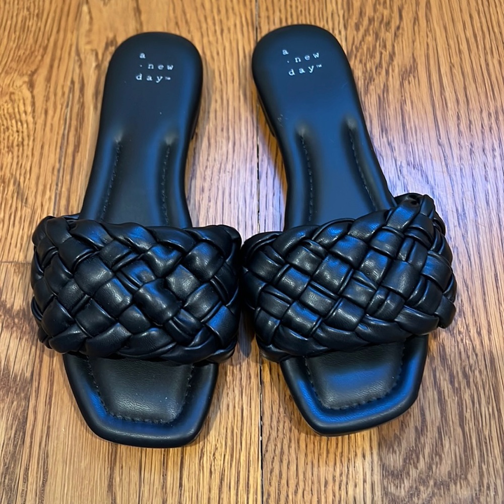 A new day braided sandals. Brand new, never worn.